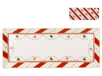 Блюдо прямоугольное Candyland, фарфор, 35×14×2см