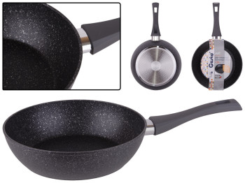 Сковорода глубокая без крышки GUSTO инд. дно, покрытие Marble D26х7см GT-2105-26
