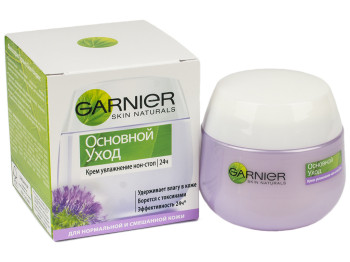 Крем для лица Garnier Skin Naturals "Основной уход" для нормальной и смешанной кожи 50мл