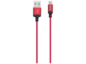 Кабель USB Hoco X14 Times Speed Lightning Цвет Красно-Чёрный