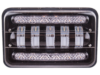 Фара робочого світла + DRL LP-7717 HI+LOW (170x110x80) 9-36V/50W/6000K