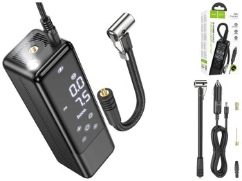 Автомобільний компресор Hoco ZP5, Колір Чорний