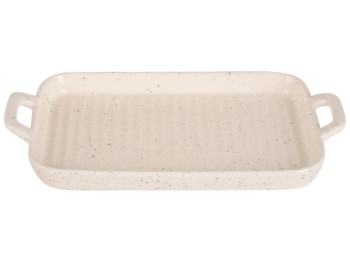 Форма для запекания Led Spotted, прямоугольная, фарфор, 24,5×14×3см, цвет бежевый