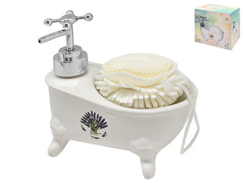 Дозатор для жидкого мыла Bath 13x13,5x7см (цена за набор 2 предмета)