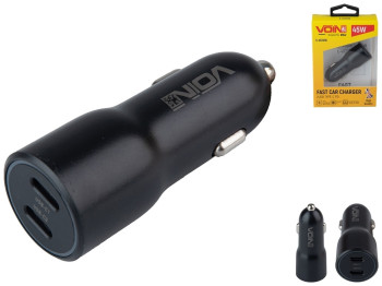 Автомобильное зарядное устройство для VOIN 45W, 2PD 45W, 12,24V