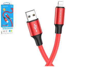 Кабель USB Borofone BX82 Lightning, Червоний