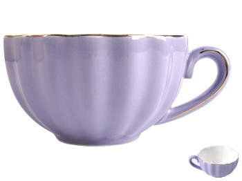 Чашка керамическая Music, 9,8х9,8х6см, 250мл (цвет фиолетовый)