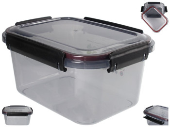 Контейнер прямоугольный Ал-пластик Limited line, 19х14,5х9,7см, 1,55л, черный