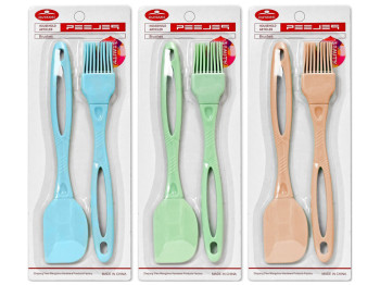 Кухонный набор, кисточка 21,5см, лопатка 21,5см (цена за набор 2шт)