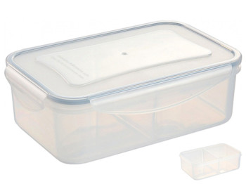 Контейнер с 2 вставками Freshbox, прямоугольный, 1,2л, 21100