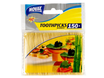 Зубочистки бамбукові "Novax" Home Star тонкі 150шт