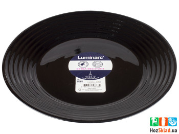 Тарелка обеденная Luminarc Harena Black черная 25см 68660