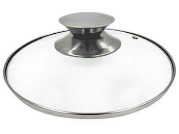 Крышка стеклянная Sorento 20см (ободок и ручка нерж. сталь)
