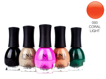 Лак для ногтей P.N.L №093 CORAL LIGHT 15мл