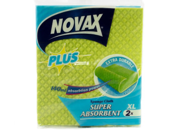 Серветки вологопоглинаючі великі "Novax" Plus XL 20x18см 2шт