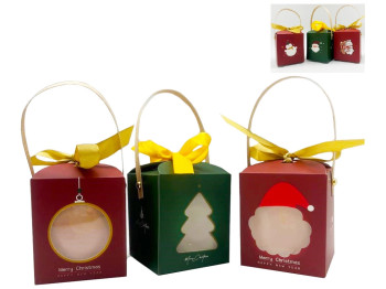 Коробка новогодняя картонная New Year, 10х8,5х8,5см