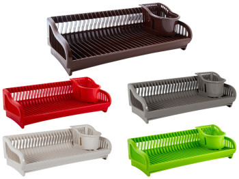 Сушка для посуды 2 в 1 53х23х19см (цвета ассорти) 167091