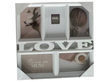 Фоторамка EVG, INNO White Collage 5, пластик, білий, 32×33×2 см 6900071202041