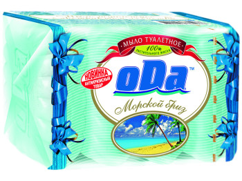 Мило туалетне тверде Ода Морський бриз екопак (ціна за 4шт по 70г)
