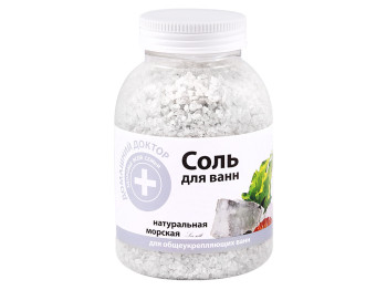 Соль для ванн Домашний доктор морская натуральная 1000г