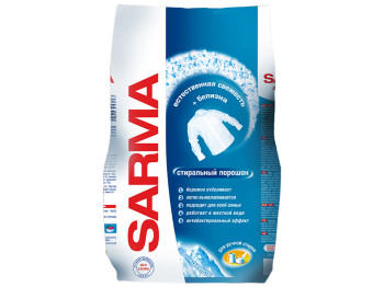 Стиральный порошок антибактериальный Sarma для ручной стирки 800г