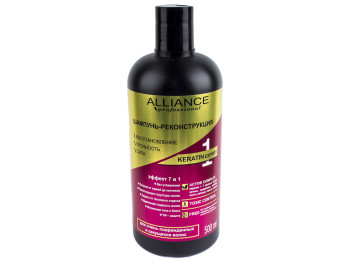 Шампунь для волос реконстр. Alliance Professional "Keratin expert" 7в1 для повреж. и секущ. 500мл