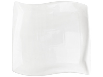 Тарелка квадратная Extra White, фигурная, фарфор, 230×230мм, цвет белый
