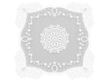 Серветка сервірувальна мереживна Lace Garland молочно-біла, 35×35 см