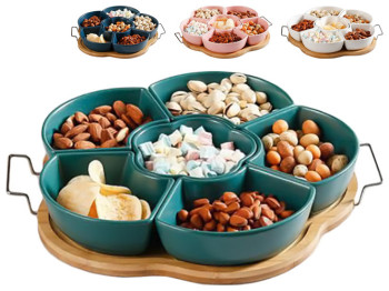 Менажницы на подставке Colored 34х30см (цена за набор 7 предметов)