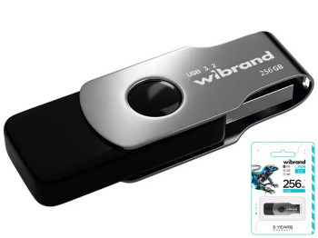 USB флеш-накопичувач 3.2 Wibrand 256gb Lizard Gen1, колір чорний