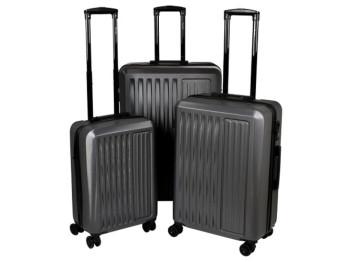 Набір валіз 20/24/28, пластик (ціна за набір 3шт)