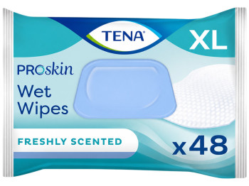 Влажные салфетки Tena ProSkin Wet Wipes XL, для гигиены взрослых (48 шт)