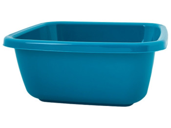 Таз квадратный, 9,0л, 34х34х14см (цвет бирюзовый) 121043