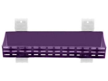 Полиця R plastic Ротанг, пряма, 1 ярус, фіолетова, 13107