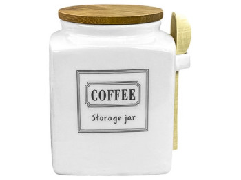 Банка для кофе Storage jar с ложкой, 800мл, 10x10x13см