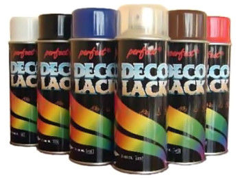 Краска аэрозольная Deco Lack Perfect, желтая, 400мл