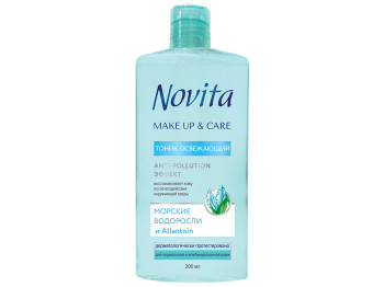 Тонік Novita Makeup&care освіжаючий 200мл