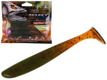 Приманка силиконовая виброхвост съедобная Select Easy Shad 3,5" col.085 90мм (цена за упаковку 5шт)