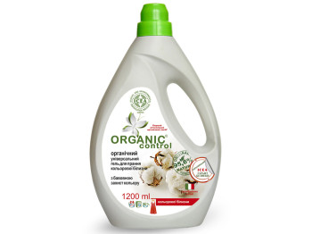 Органічний універ. гель для прання кольор. білизни з бавовн. Organic Control "Захист кольору" 1200мл