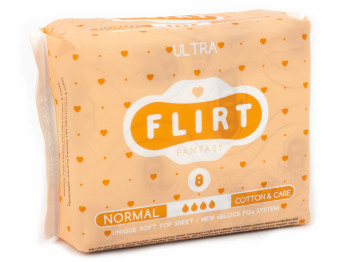 Прокладки для крит. дней Fantasy Flirt ultra-cotton&care 4капли (цена за уп. 8шт) WKL06C