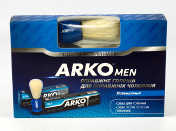 Подарочный набор "Arko" кр д/гол,п/гол+помазок прохлада