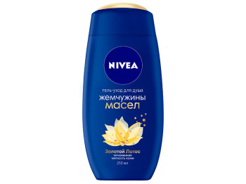 Гель-догляд для душу Nivea "Перлини масел Золотий Лотос" 250мл