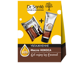 Набір косметичний Dr.Sante Get enjoy by Coconut "Зволоження" (крем д/рук 75мл+мило 100г)