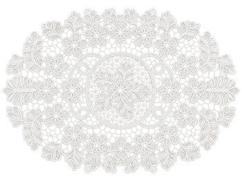 Салфетка сервировочная кружевная Heritage Lace молочно-белая, 30×45 см
