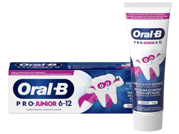 Зубна паста Oral-B Pro Junior Ніжний смак, для дітей від 6 до 12 років, 75мл