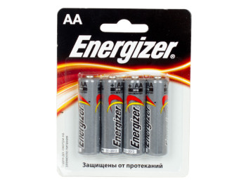 Батарейка алкалінова Energizer, 1.5V, AA, LR6 (ціна за блістер 4шт)
