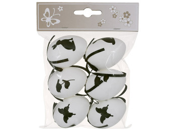 Набір підвісок Яйця великодні, 4х6см (набір 6шт)