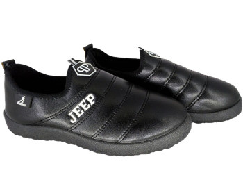 Ботинки спортивные женские черные, на меху (37 р., маломерят)