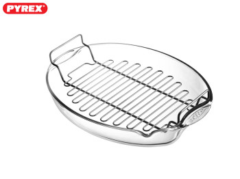 Жаровня Pyrex з гратами 42x30см 06958