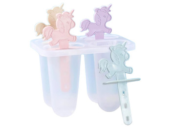 Формы для мороженого Единорог, 15x13,5x9см (цена за 4шт)